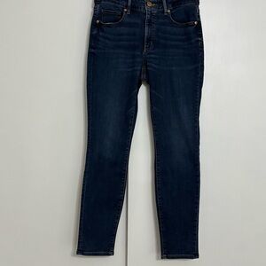 Loft Blue Curvy Skinny Crop Jeans Size 28/6